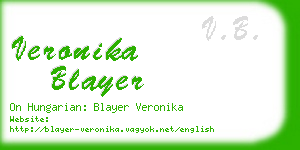 veronika blayer business card